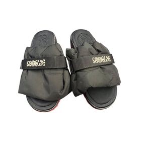 Eye/LOEWE/Nature Nylon Graphic puffy pleated Slides 